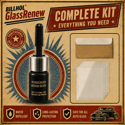 Billhol®🦩 GlassRenew Instant Glass Scratch Repair Liquid · Restore Windshields & Windows Without Polishing