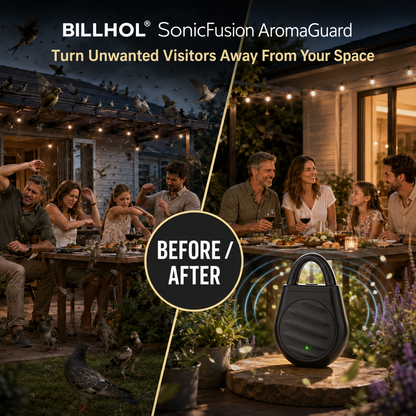 BILLHOL®SonicFusion AromaGuard Advanced Portable Multi-Pest Ultrasonic