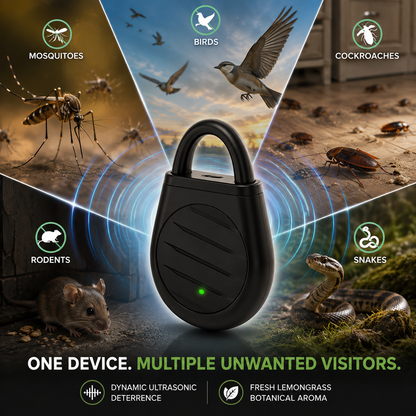 BILLHOL®SonicFusion AromaGuard Advanced Portable Multi-Pest Ultrasonic