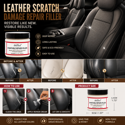 𝐁𝐢𝐥𝐥𝐡𝐨𝐥® 🤎 𝐏𝐑𝐄𝐌𝐈𝐔𝐌 𝐋𝐄𝐀𝐓𝐇𝐄𝐑 𝐑𝐄𝐒𝐓𝐎𝐑𝐀𝐓𝐈𝐎𝐍 𝐏𝐚𝐢𝐧𝐭𝐚𝐛𝐥𝐞 𝐒𝐜𝐫𝐚𝐭𝐜𝐡 & 𝐃𝐚𝐦𝐚𝐠𝐞 𝐑𝐞𝐩𝐚𝐢𝐫 𝐅𝐢𝐥𝐥𝐞𝐫