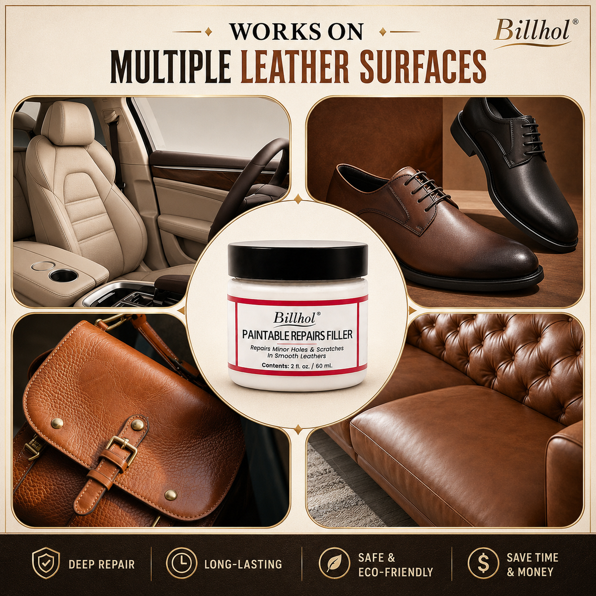 𝐁𝐢𝐥𝐥𝐡𝐨𝐥® 🤎 𝐏𝐑𝐄𝐌𝐈𝐔𝐌 𝐋𝐄𝐀𝐓𝐇𝐄𝐑 𝐑𝐄𝐒𝐓𝐎𝐑𝐀𝐓𝐈𝐎𝐍 𝐏𝐚𝐢𝐧𝐭𝐚𝐛𝐥𝐞 𝐒𝐜𝐫𝐚𝐭𝐜𝐡 & 𝐃𝐚𝐦𝐚𝐠𝐞 𝐑𝐞𝐩𝐚𝐢𝐫 𝐅𝐢𝐥𝐥𝐞𝐫