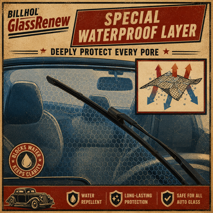 Billhol®🦩 GlassRenew Instant Glass Scratch Repair Liquid · Restore Windshields & Windows Without Polishing