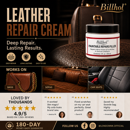 𝐁𝐢𝐥𝐥𝐡𝐨𝐥® 🤎 𝐏𝐑𝐄𝐌𝐈𝐔𝐌 𝐋𝐄𝐀𝐓𝐇𝐄𝐑 𝐑𝐄𝐒𝐓𝐎𝐑𝐀𝐓𝐈𝐎𝐍 𝐏𝐚𝐢𝐧𝐭𝐚𝐛𝐥𝐞 𝐒𝐜𝐫𝐚𝐭𝐜𝐡 & 𝐃𝐚𝐦𝐚𝐠𝐞 𝐑𝐞𝐩𝐚𝐢𝐫 𝐅𝐢𝐥𝐥𝐞𝐫